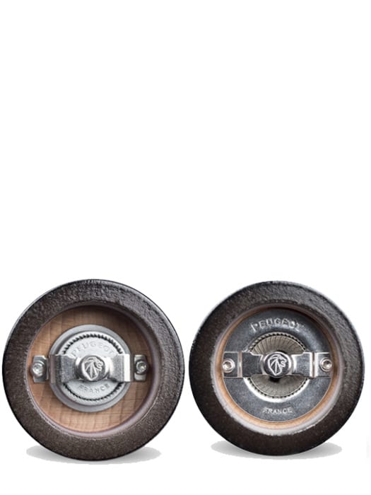 Париз дуо са ручним млином за со и бибер од дрвета, црни лак, 18 цм - Peugeot Saveurs