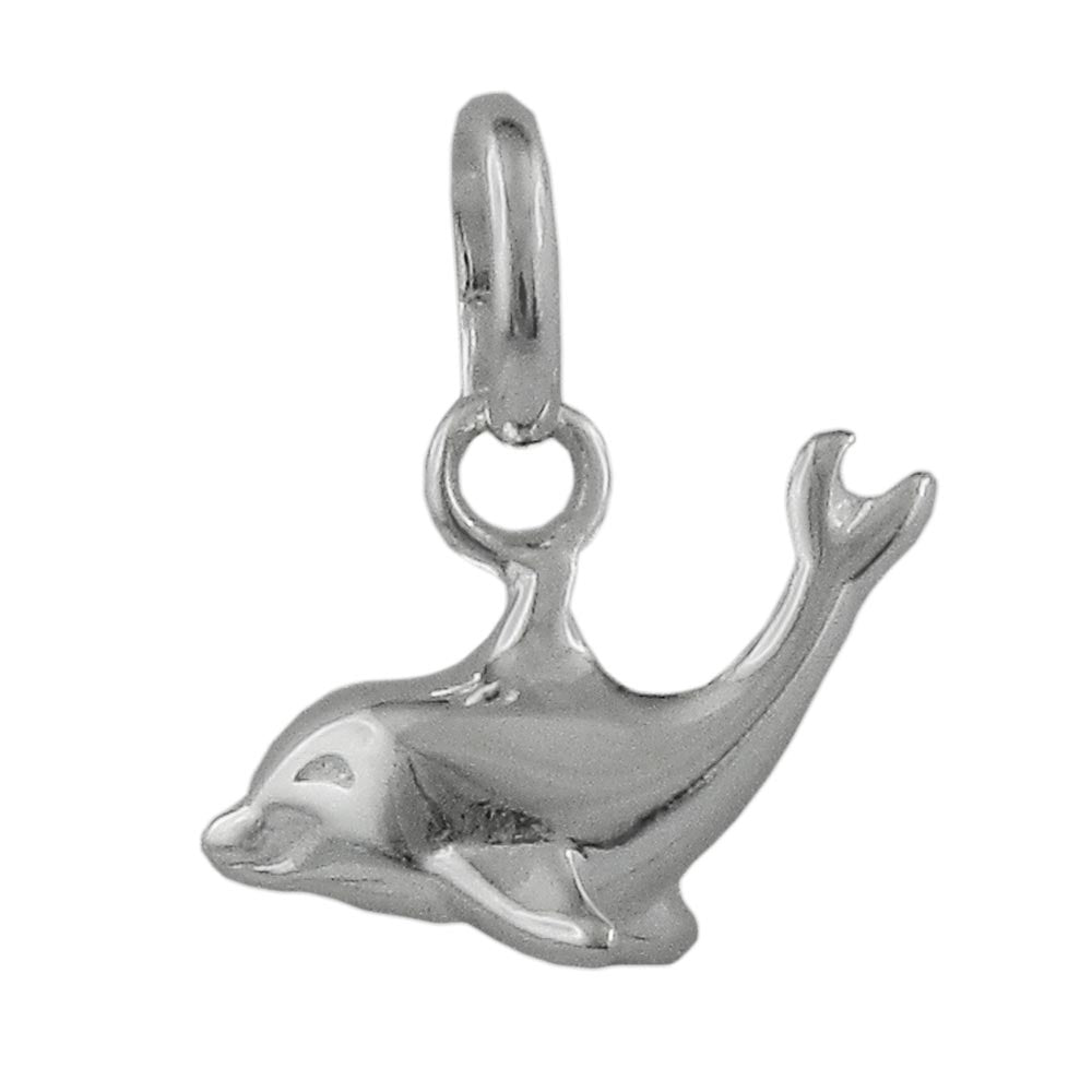Привезак делфин сјајно сребро 925
