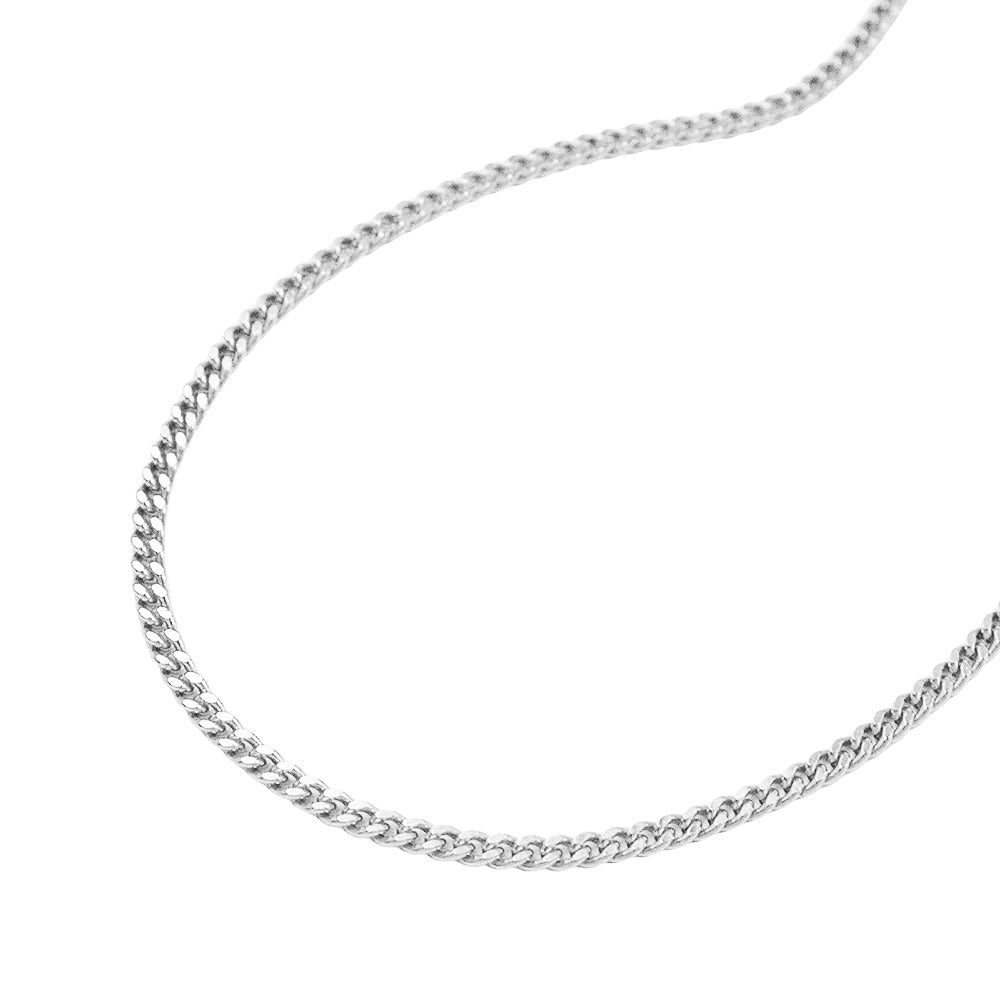 Ланац од 1,2 мм са равним рубом ланца пресвучен дијамантом у сребру 925 36цм